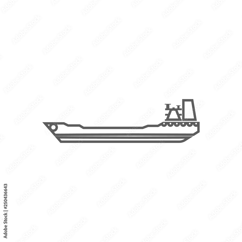 Poster oil tanker icon. element of oil for mobile concept and web apps icon. outline, thin line icon for we