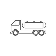 cargo transportation of gasoline icon. Element of Oil for mobile concept and web apps icon. Outline, thin line icon for website design and development, app development