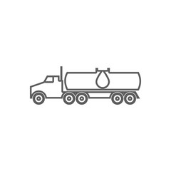 cargo transportation of gasoline icon. Element of Oil for mobile concept and web apps icon. Outline, thin line icon for website design and development, app development