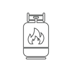 gas cylinder icon. Element of Oil for mobile concept and web apps icon. Outline, thin line icon for website design and development, app development