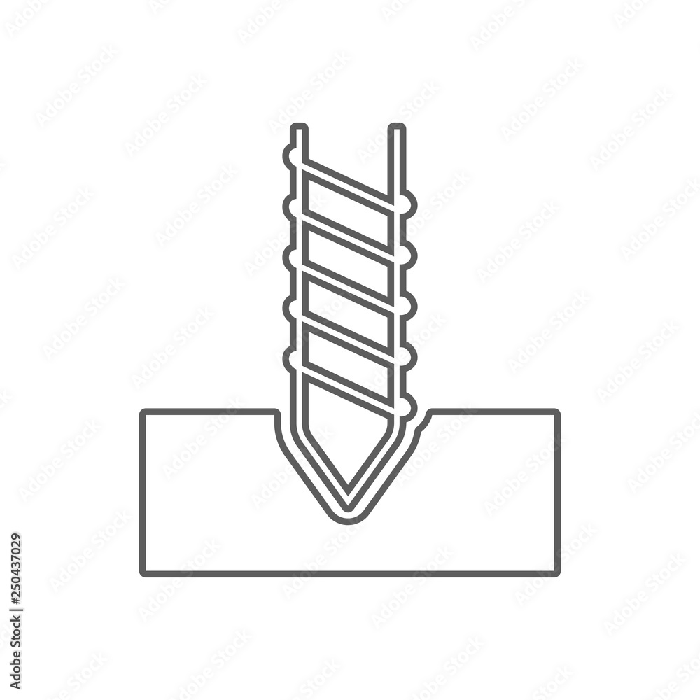 Poster drillingr icon icon. element of oil for mobile concept and web apps icon. outline, thin line icon fo