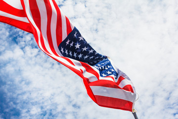 USA flag background, Independence Day, July Fourth symbol