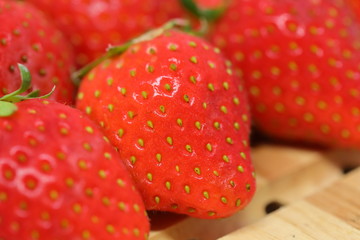 red strawberry fruit
