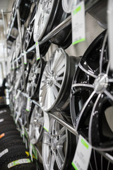 Brand new clean modern rims on the shelves