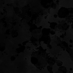 Black ink and watercolor texture on white paper background. Paint leaks and ombre effects. Hand painted abstract image. School blackboard.