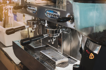 coffee machine in cafe