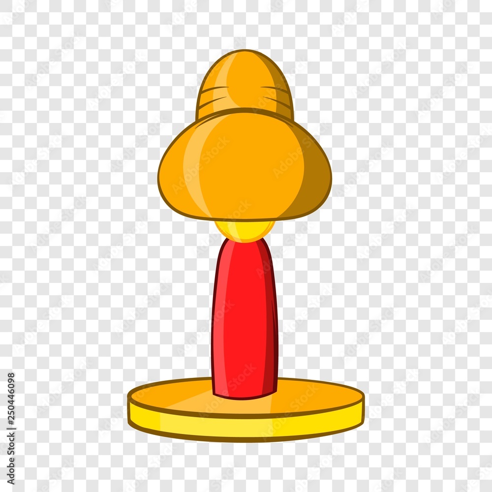 Aufkleber table pouf icon in cartoon style isolated on background for any web design