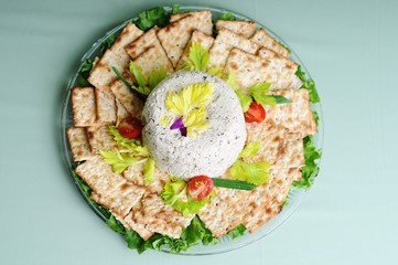 Wild Mushroom Pate with Crackers - Gourmet Appetizer Snack Food