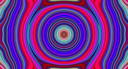 Psychedelic symmetry abstract pattern and hypnotic background,  creative design.