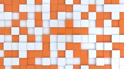 cube desing cover sample white orange