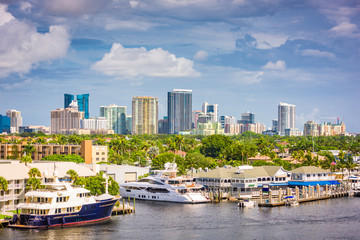 Fototapeta na wymiar Fort Lauderdale, Florida, USA skyline