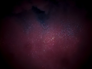 The London New year fireworks display captured from the central Barge on the River Thames