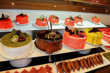 Sweets are different to the showcase