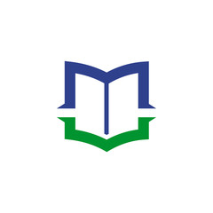 book logo design icon vector template