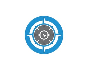 Fototapeta premium Compass Logo Template vector icon illustration