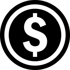 Coin wih dollar symbol