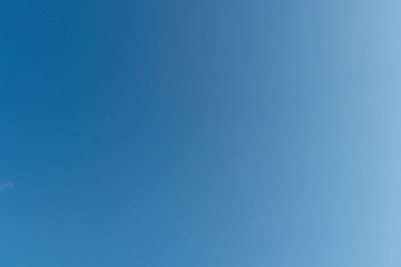 Beautiful empty blue sky for background and texture.