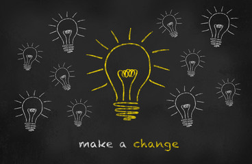 Chalkboard Bulb - Make a Change