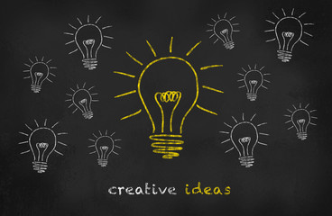 Chalkboard Bulb - Creative Ideas
