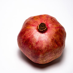 pomegranate ripe, red on isolated background