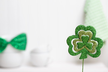 St. Patrick's Day theme with ornaments and decorations