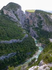 View on scenery Grand canyon du Verdon in Provence, France