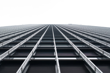 Obraz premium Abstract downtown building residence condominium apartment skyscraper with sky background