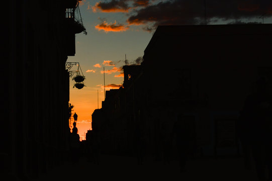 Atardecer naranja