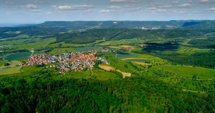 Aerial view of Bavaria, Germany