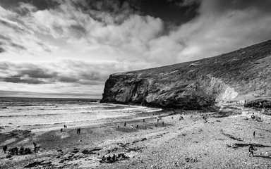 The beach of Crackington Haven Cornwall