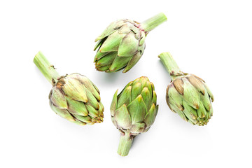 Fototapeta premium Artishok on white background