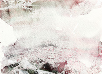 Gray and pink watercolor background, abstract watercolor texture