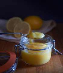 Lemon Curd with Spoon