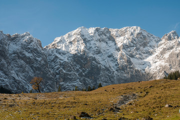 mountain landscape, alps, ahornboden