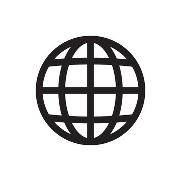 Earth globe vector symbol