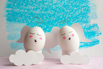 fun idea for easter - singing angels eggs