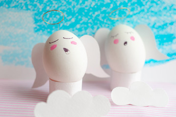 fun idea for easter - singing angels eggs
