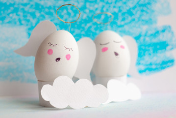 fun idea for easter - singing angels eggs
