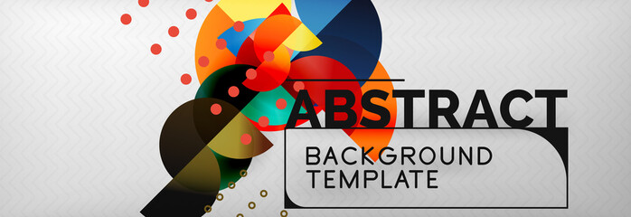 Semi cicrle geometric backgrounds on grey, modern geometric pattern design. Vector business or technology presentation design template, brochure or flyer pattern, or geometric banner