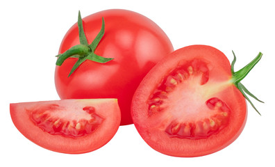 Tomato isolated on white. With clipping path