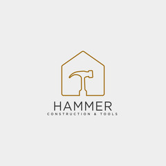 construction tools logo template vector illustration icon element