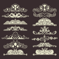Fototapeta premium The vector image of Vintage decorative elements