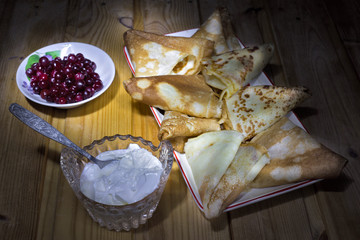 pancakes with cranberries