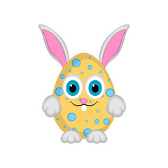 Cute easter bunny egg, Vector illustration design