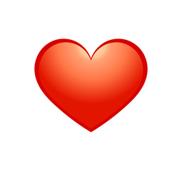 Red heart gradient icon.
