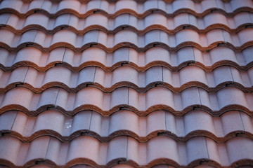 roof tile layer covered on top residential building