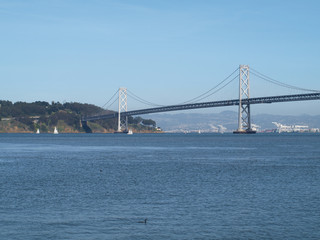 Fototapeta na wymiar San Francisco Bay Bridge