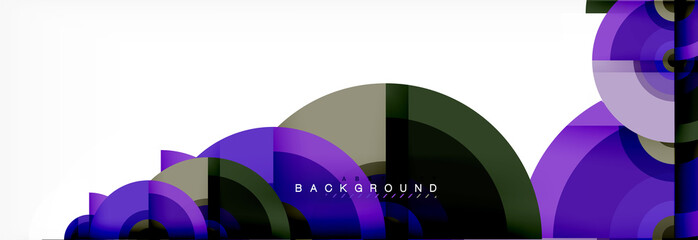 Circular vector abstract background