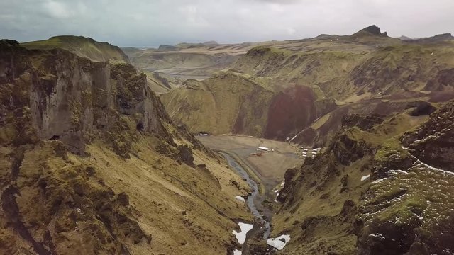 Volcanic landscape in Iceland