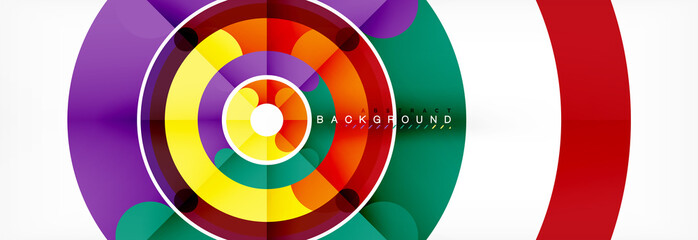 Linear design circle background